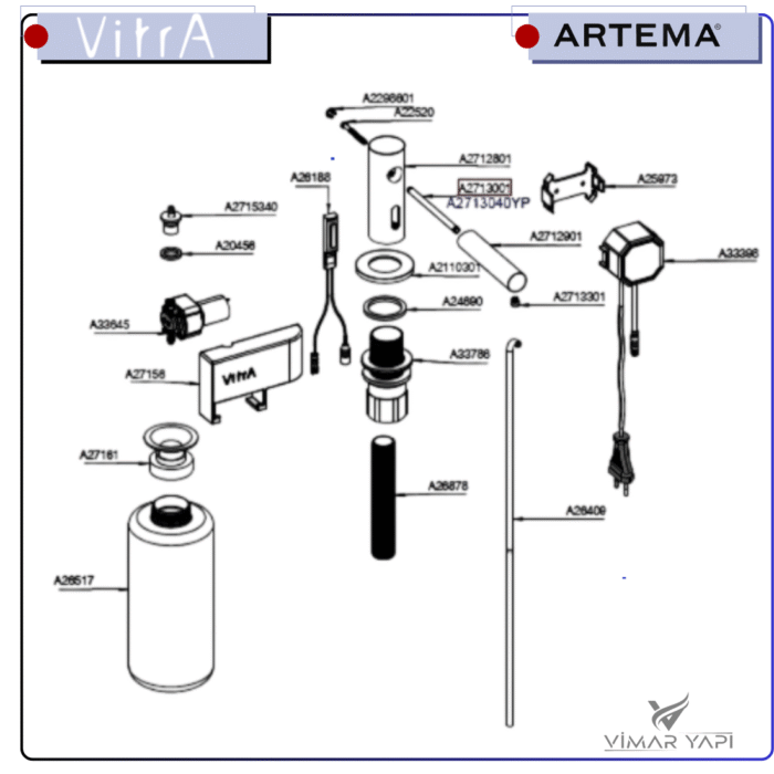 A33645GRPYP Sıvı Sabunluk Pompası Origin - Görsel 7