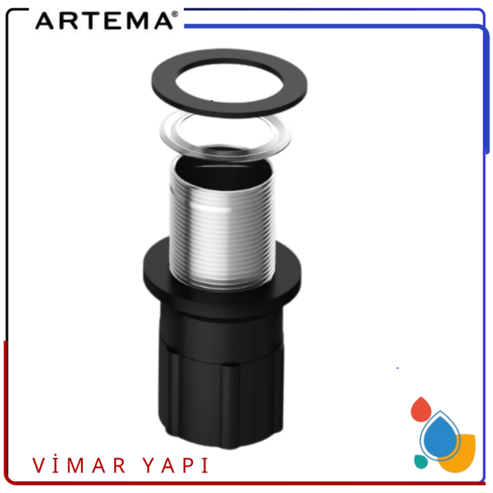 A33786YP ARTEMA Alt Bağlantı Seti M32x1,5 Armatür montaj seti - Görsel 4