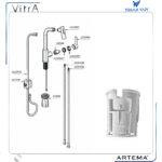 A21088YP El Duşu Yataklama Parçası Pull Out (A42146+A42145 Uyumlu - Görsel 3