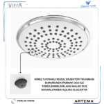 A3340701YP Duş Başlığı 729211 22X22 - Görsel 3