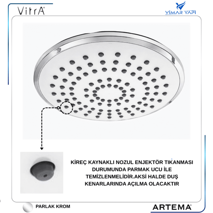 A3340701YP Duş Başlığı 729211 22X22 - Görsel 3