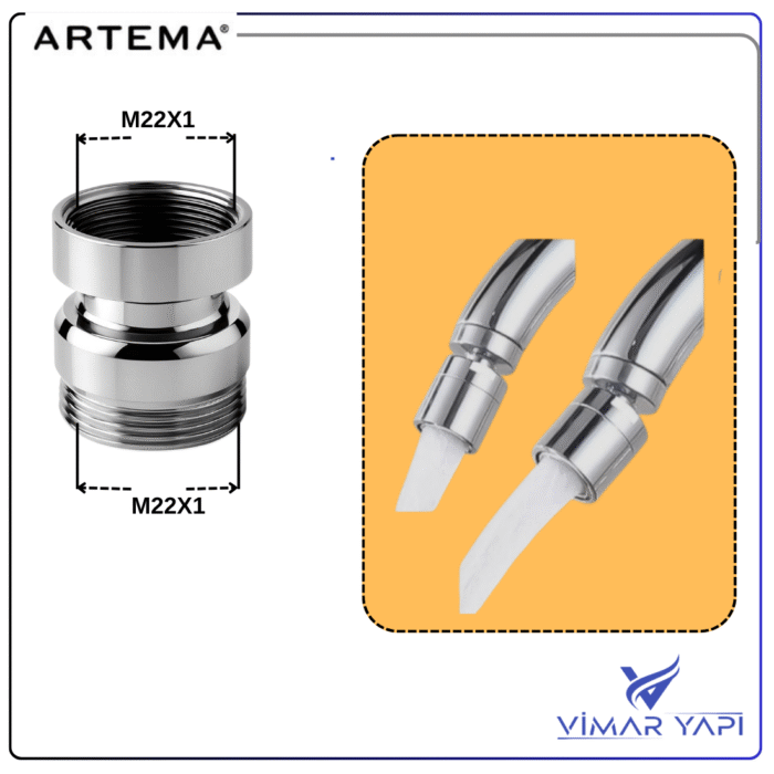 A3164101YP22 A3164101YP Gr. Mafsal M22x1 - Görsel 5