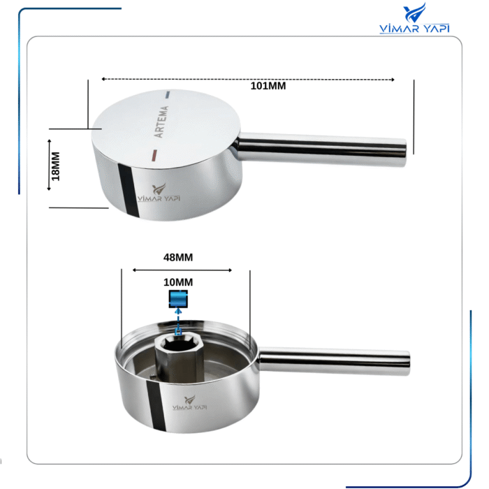 A3288701YP Kumanda Kolu Lavabo+Banyo+Duş Pure - Görsel 2