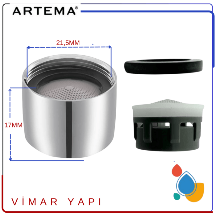 GÜNCEL TASARIM (1100 x 1100 piksel) (1) A3304601YP Gr. Perlatör M22x1 Dak 8L 402054053 - Görsel 2