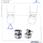 A3164101YP Gr. Mafsal M22x1 - Görsel 3