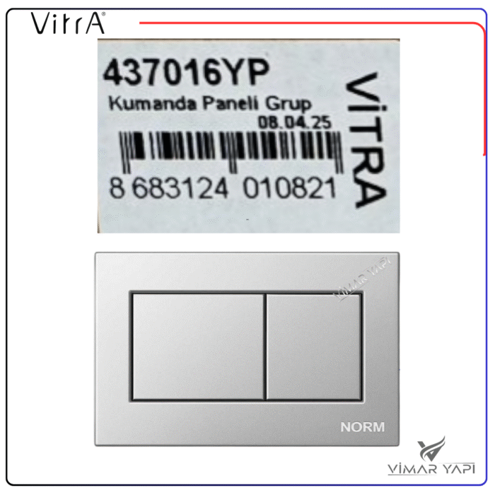 437016YP2 437016YP Kumanda Paneli Mat Krom Norm (ÖnKısım) - Görsel 3
