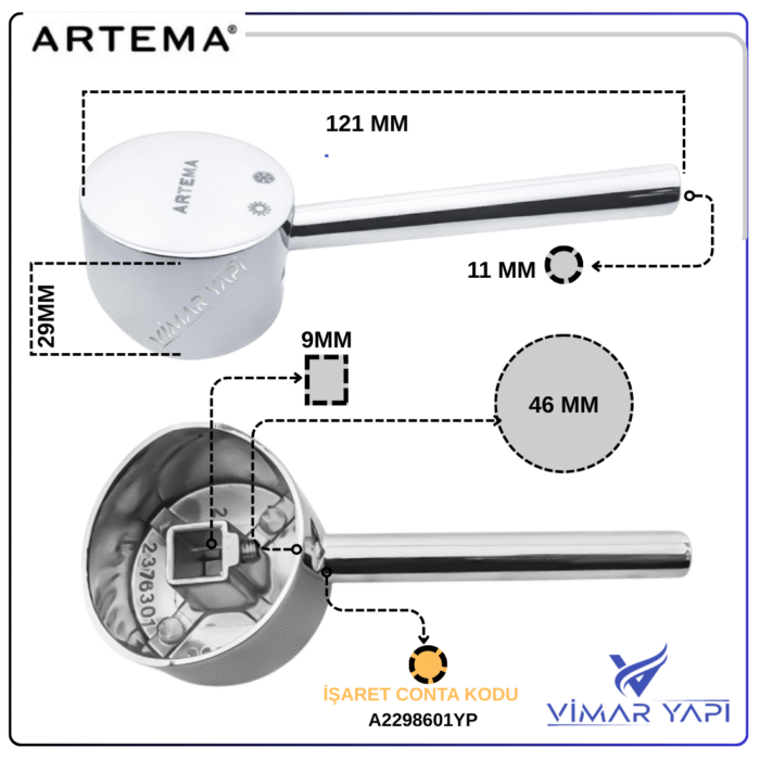A3257201YP+A2298601YP Kumanda Kolu Minimax - Görsel 2
