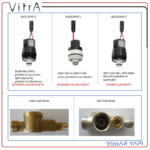 431283YP1TE VitrA Yeni Selenoid Valf ve Somun M28x1mm - Görsel 6