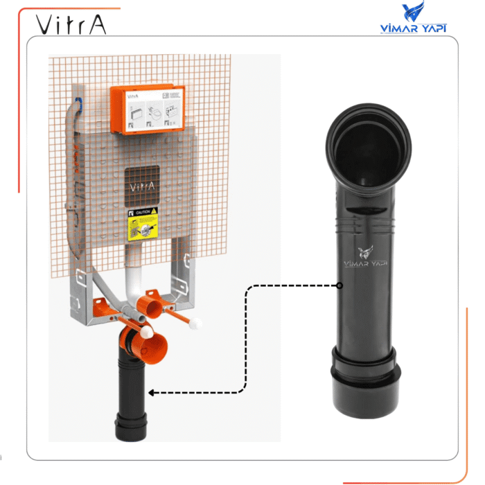 437420YP Gömme Rez Atık Su Dirsek Grubu Ø90 - Görsel 2