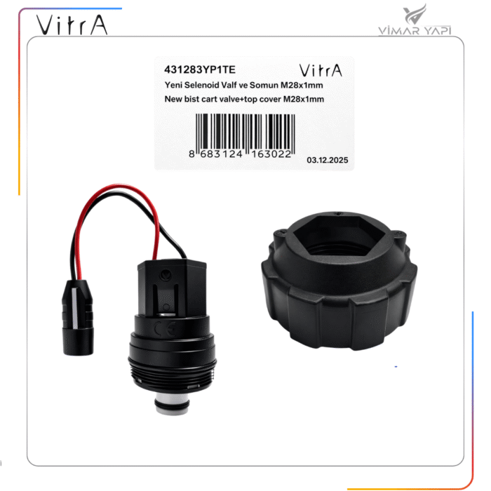 431283YP1TE VitrA Yeni Selenoid Valf ve Somun M28x1mm - Görsel 3