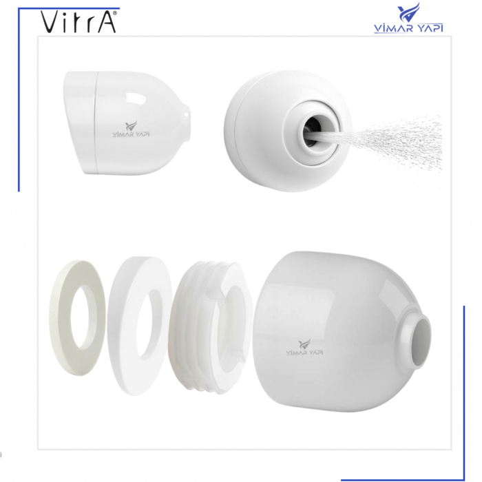 311467YP1TE Taharet Ucu Fıskiye Ayarlı Pls.Beyaz(TK8°) - Görsel 4