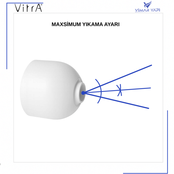 311467YP1TE Taharet Ucu Fıskiye Ayarlı Pls.Beyaz(TK8°) - Görsel 3