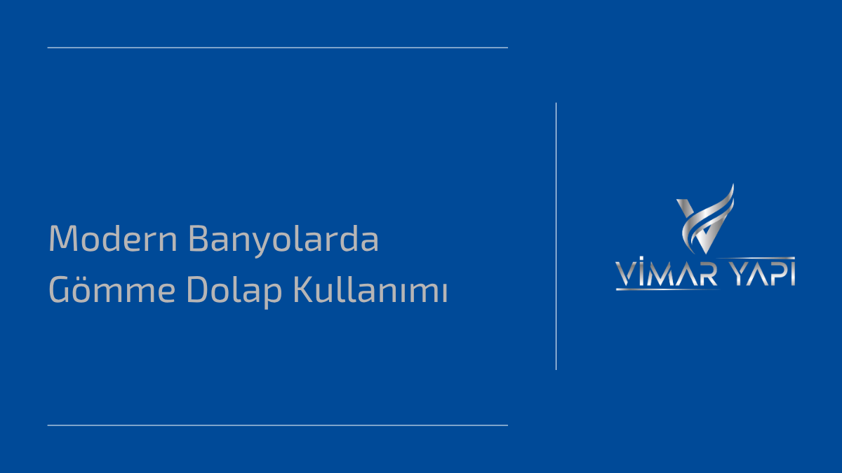 Modern Banyolarda Gömme Dolap Kullanımı 1 Modern banyolarda gömme dolap ile düzenli ve şık depolama alanı
