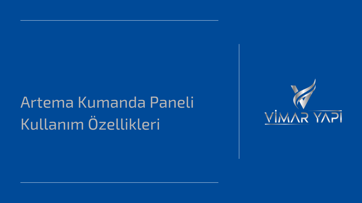 Artema Kumanda Paneli Kullanım Özellikleri 1 Artema Kumanda Paneli ile modern banyolarda estetik ve işlevsellik