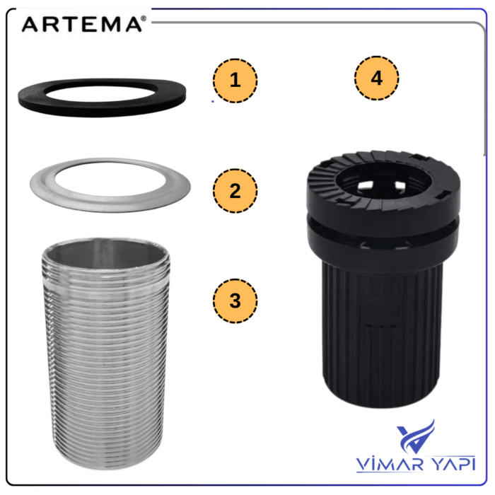 GÜNCEL TASARIM (1100 x 1100 piksel) (3) A36951YP Armatür Kolay Montaj Seti A21850+A21852 - Görsel 1