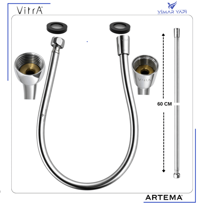 A3343901YP Kolon Duş Spiral Chromolux 60 Cm (ACS) 1/2 - Görsel 6