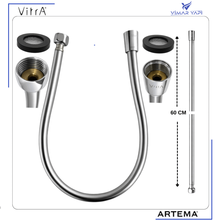 A3343901YP Kolon Duş Spiral Chromolux 60 Cm (ACS) 1/2 - Görsel 5
