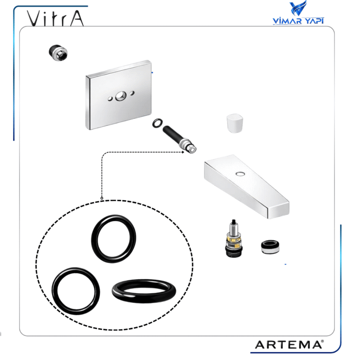 A20618YP O-Ring Ank Lavabo Banyo Bat Çıkış Ucu için - Görsel 3