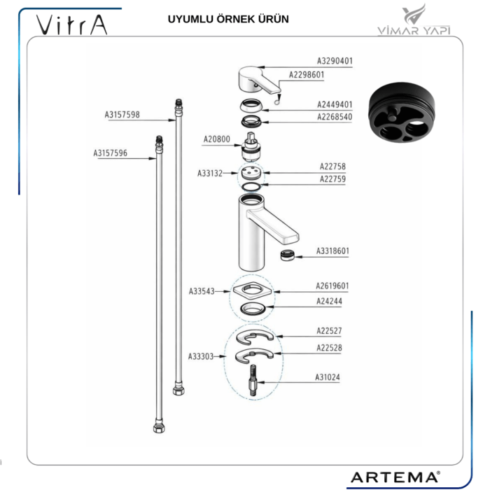 A33122YP Gr. İç Gövde A22758+A22759 - Görsel 5