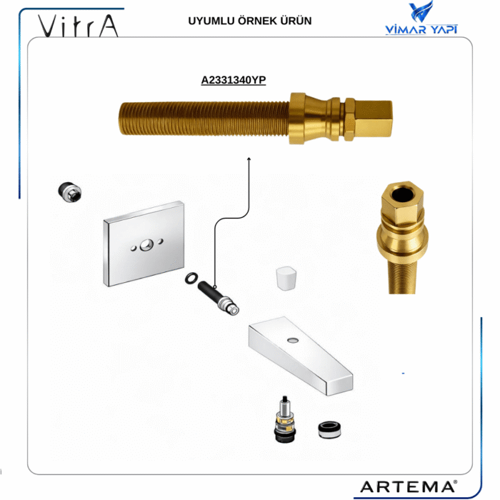 A2331340YP Nipel Ayna Ank. Lav. Lovegrove - Görsel 3