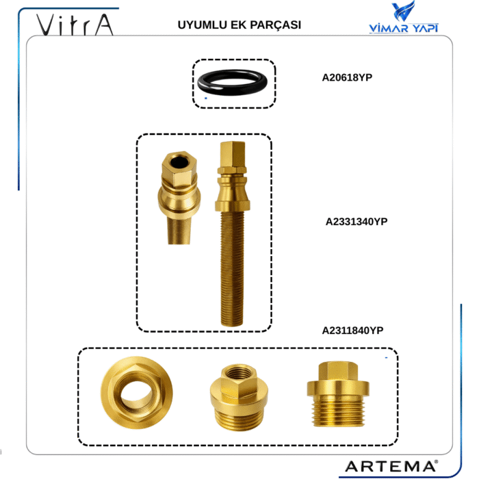 A20618YP O-Ring Ank Lavabo Banyo Bat Çıkış Ucu için - Görsel 4