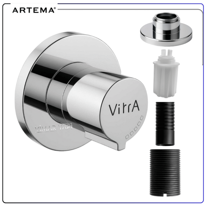 A41461 Ankastre Stop Valf Sıva üstü - Görsel 2