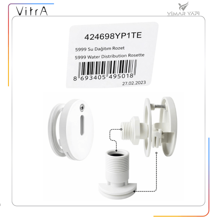 424698YP1TE 5999 Pisuvar Su Dağıtım Rozeti - Görsel 4
