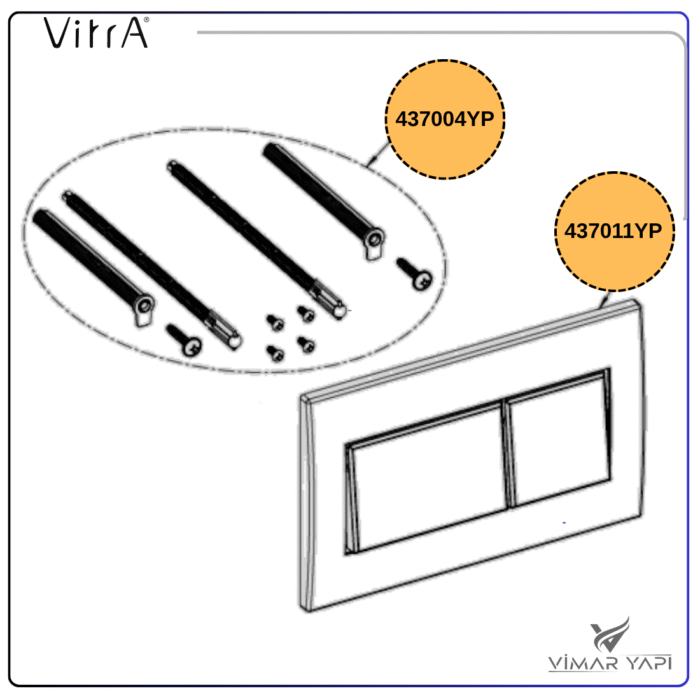 720-0100 Kumanda paneli Beyaz Set Norm - Görsel 3