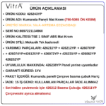 426243YP Kumanda Paneli Mat Krom (790-5085 Ön Kısım) - Görsel 5