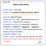 720-0180 Kumanda Paneli-P.Krom Set (Norm) - Görsel 7