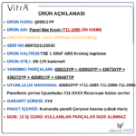 426911YP Panel Mat Krom (711-1085 Ön Kısım) - Görsel 3