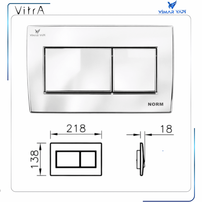 720-0180 Kumanda Paneli-P.Krom Set (Norm) - Görsel 5