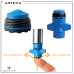 A25604YP + Anahtar VitrA-ARTEMA Perlatör M215x1-A Cache Slot - Görsel 5