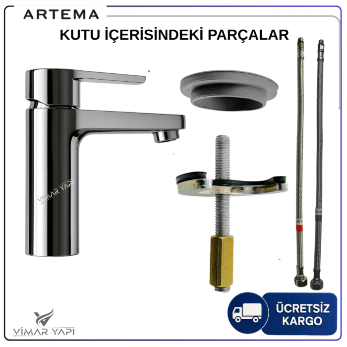 A42532 ARTEMA Fold S Lavabo Bataryası - Görsel 2