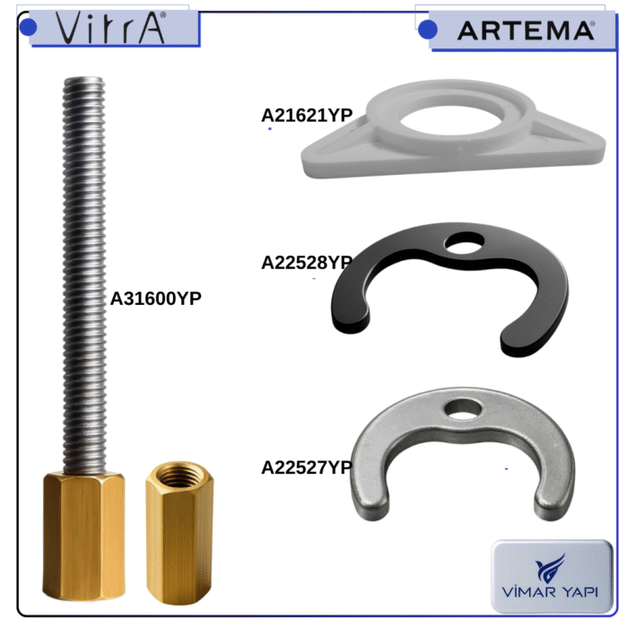 A33308YP Gr. Tespit Plaka+Saplama M8/L=110 - Görsel 3