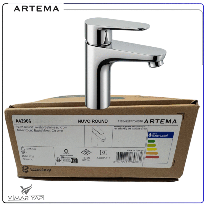 A42966 ARTEMA Nuvo Round Lavabo Bataryası - Görsel 4