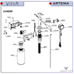A26188YP Sensör Sıvı Sabunluk Kısa M.1200mm (A44699) - Görsel 5