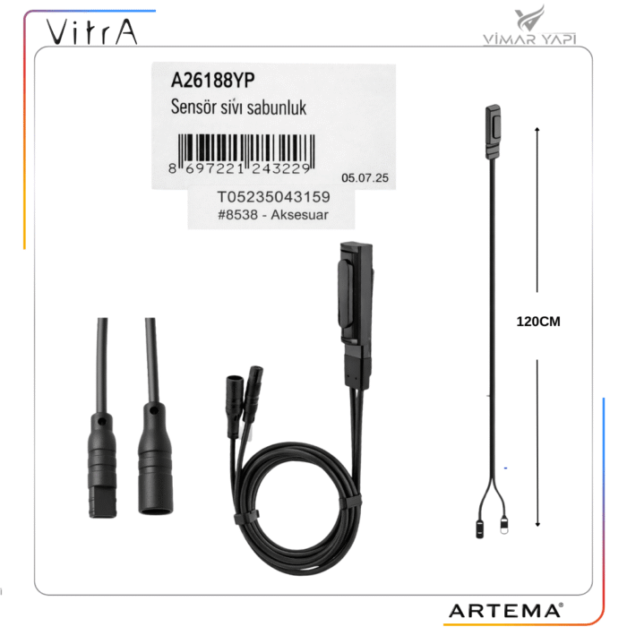 A26188YP Sensör Sıvı Sabunluk Kısa M.1200mm (A44699) - Görsel 5
