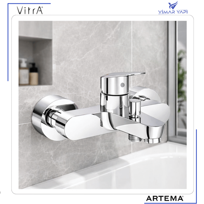 A43057 Artema Flow Round Banyo Bataryası Krom - Görsel 5