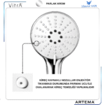 A3358401YP El Duşu 3 Fonksiyon WF - Görsel 3