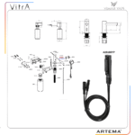 A26188YP Sensör Sıvı Sabunluk Kısa M.1200mm (A44699) - Görsel 4
