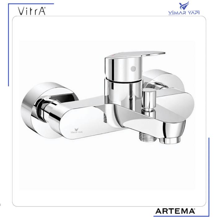 A43057 Artema Flow Round Banyo Bataryası Krom - Görsel 3