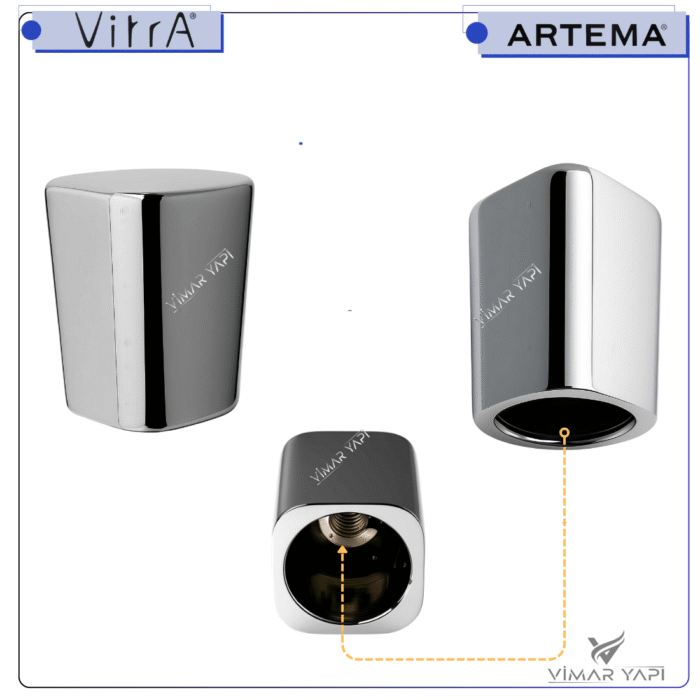 A2641901YP Duş Kumanda Volanı Yeni seri krom - Görsel 1