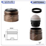 A3344226YP Perlatör M18x1 Shorty Origin Bakır - Görsel 2