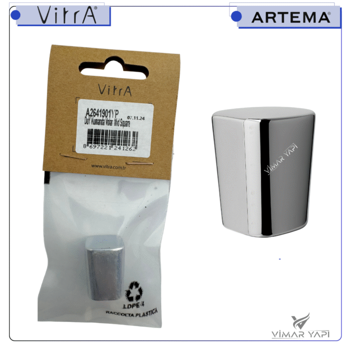 A2641901YP Duş Kumanda Volanı Yeni seri krom - Görsel 3