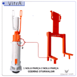 436864YP  Boşaltma Sabitleme Plastiği 8cm Rez Uyumlu - Görsel 3