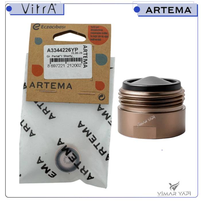 A3344226YP Perlatör M18x1 Shorty Origin Bakır - Görsel 3