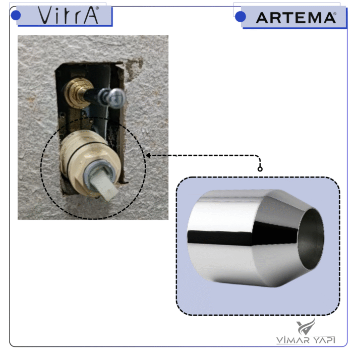 A2484501YP Dış Gövde Borusu Ø40 Ank. Banyo ABS - Görsel 3