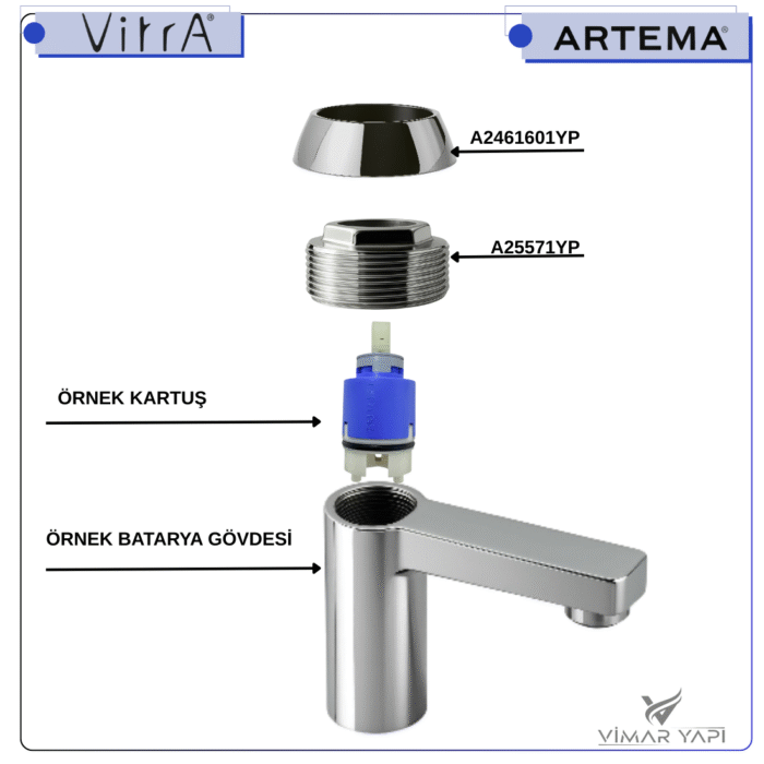 A2461601YP Kartuş Tespit Rekor Kapağı - Görsel 2