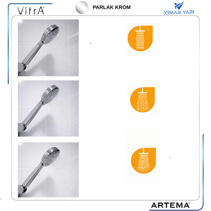 A3350501YP El Duşu 3 Fonksiyonlu Moonshower - Görsel 2